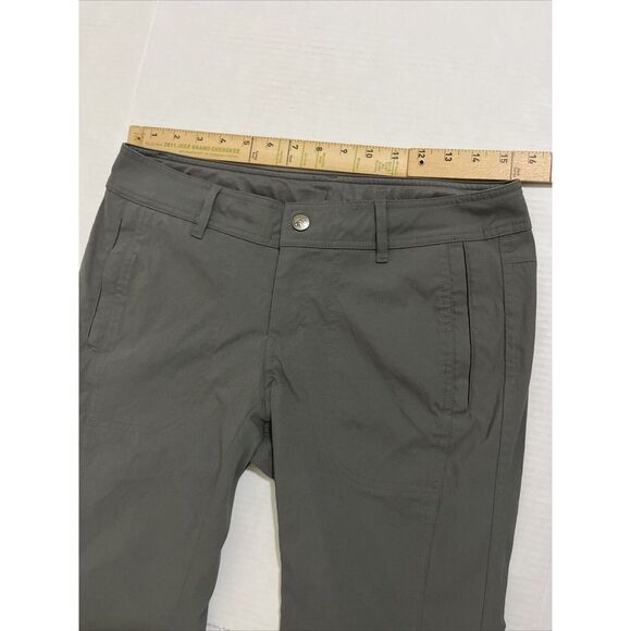 REI Womens Convertible Hiking Pants Size 8 Grey Zip Off Nylon Stretch Travel - Picture 2 of 8